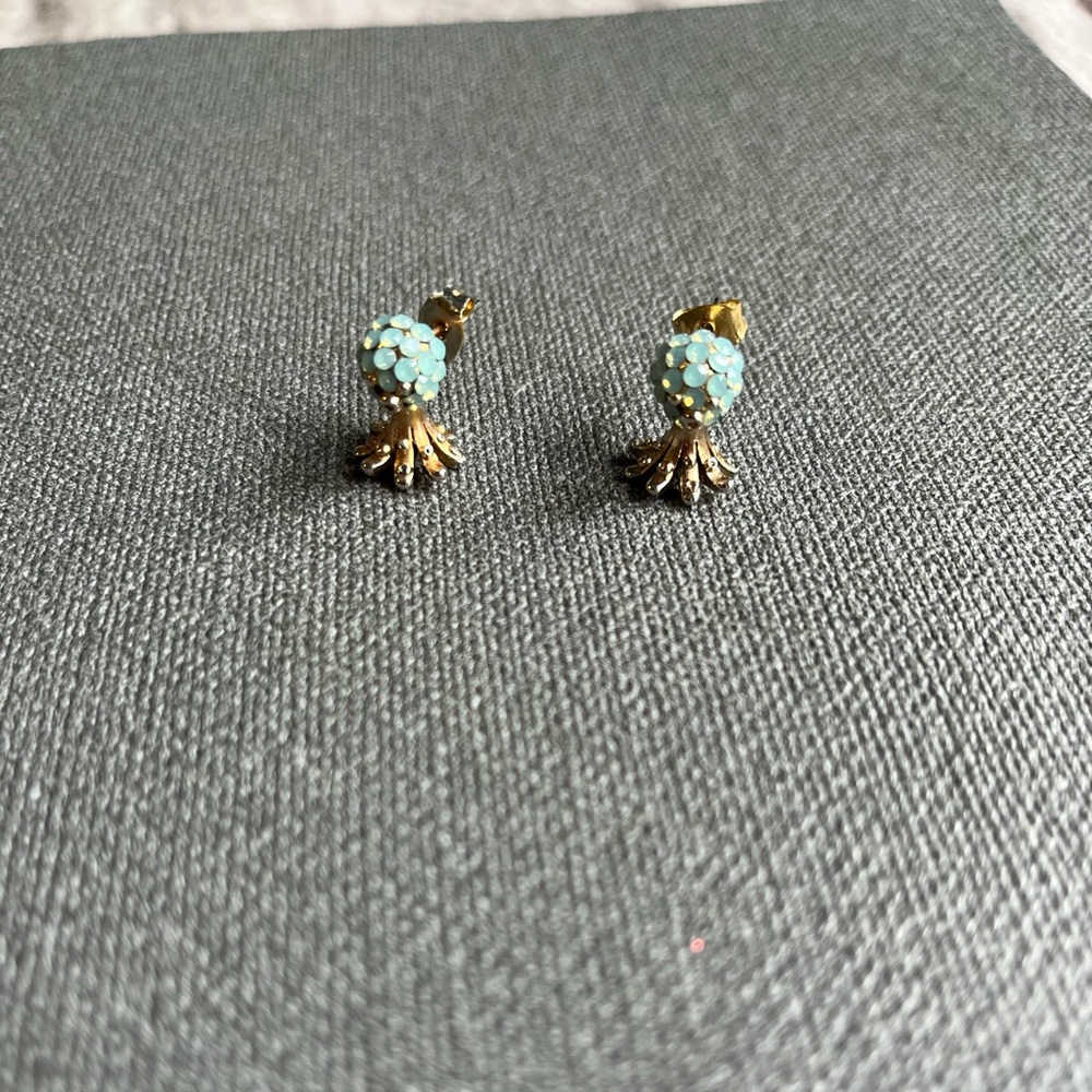 Francesca’s sparkly blue octopus earrings